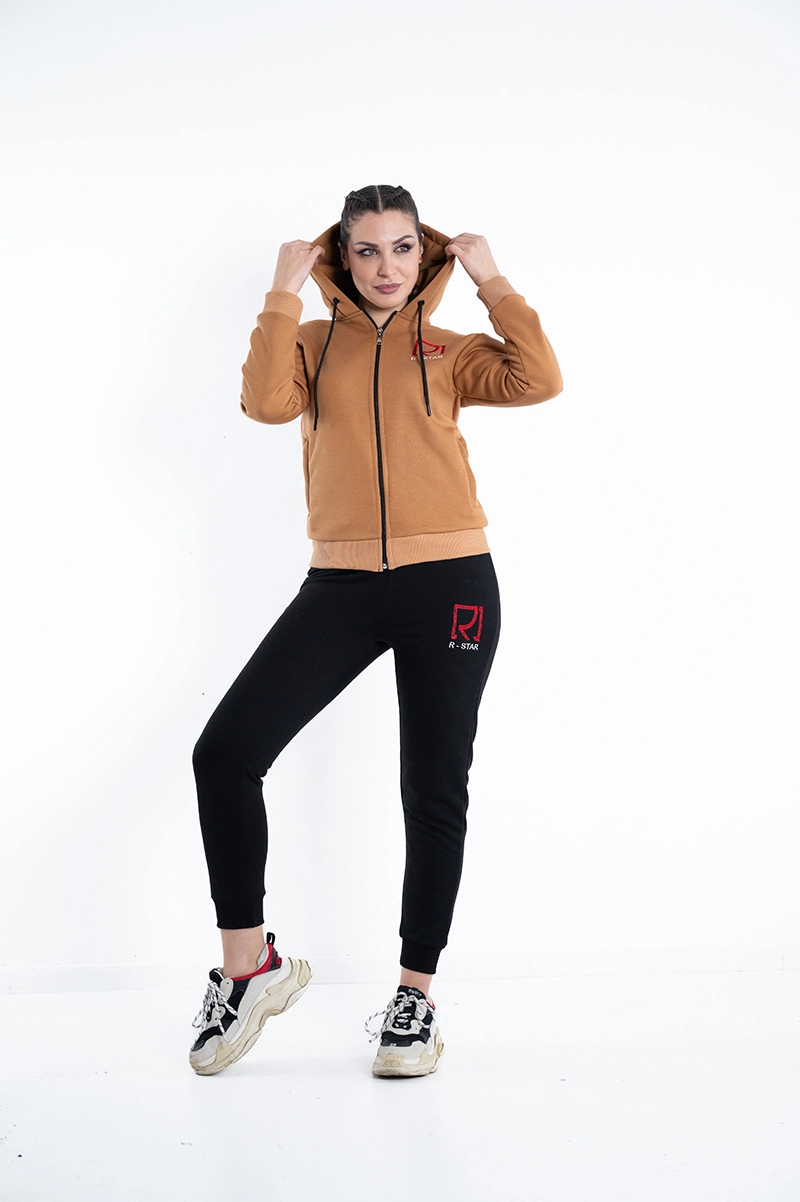 Flex ženska komplet trenerka - braon-crna - Slika 2