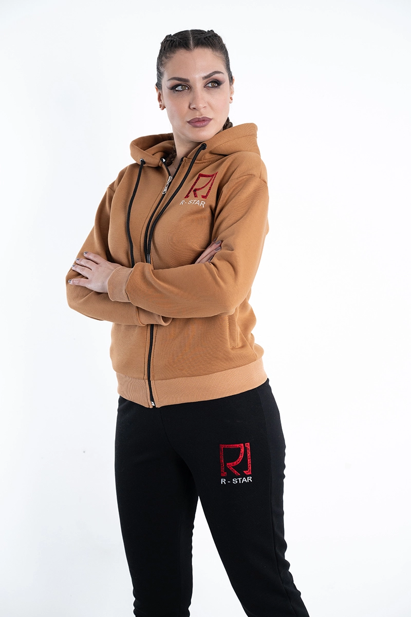 Flex ženska komplet trenerka - braon-crna - Slika 4