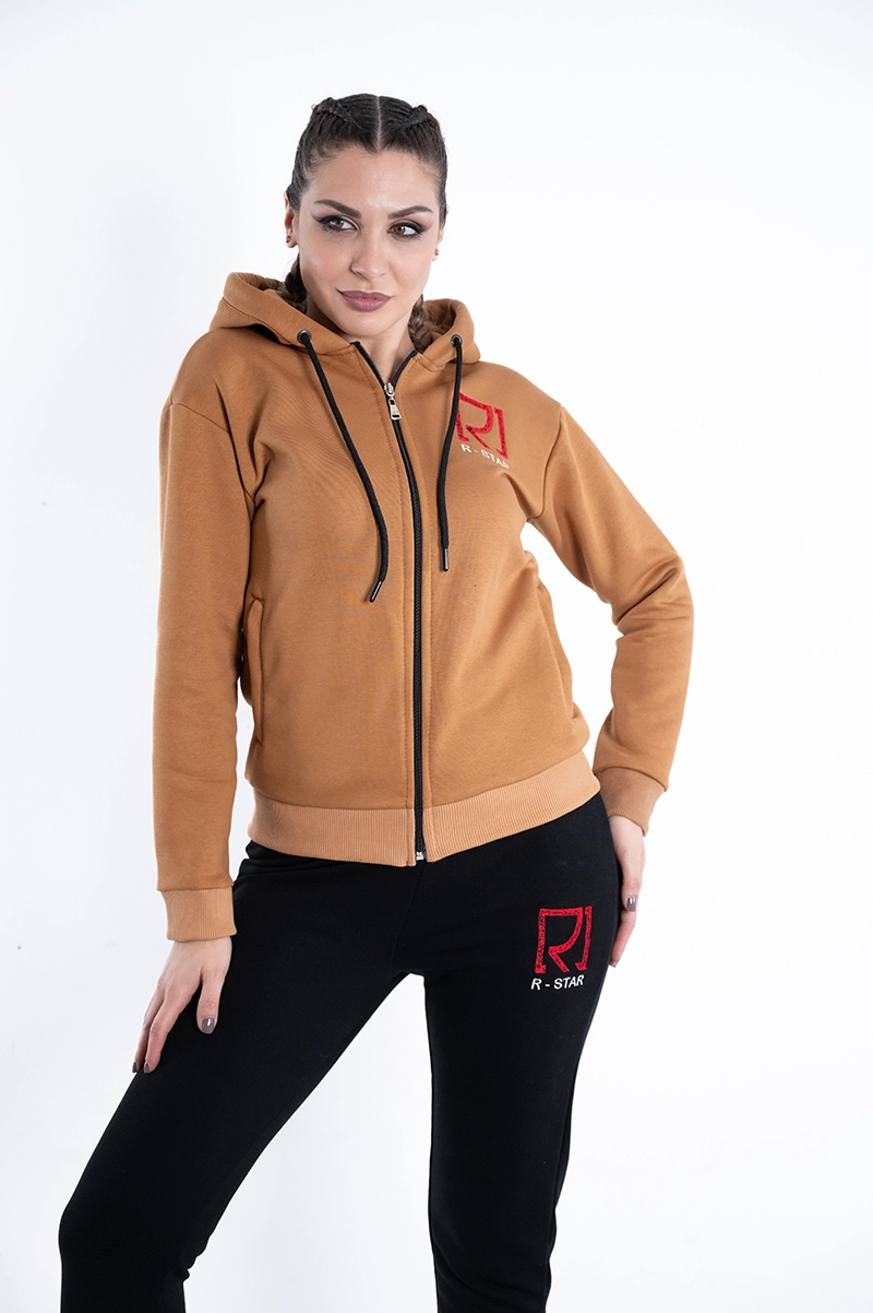 Flex ženska komplet trenerka - braon-crna - Slika 5