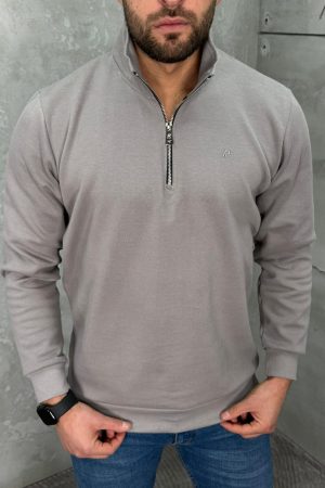 Muški Pamučni Duks Siva