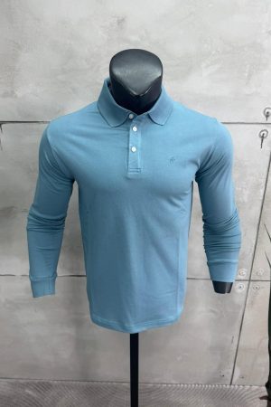 Polo Majica Dugi Rukav Plava