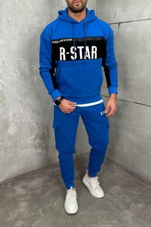 Alternative view of Komplet Trenerka sa kapuljačom Plava