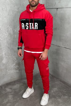 Komplet Trenerka sa kapuljačom Crvena