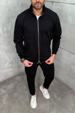 Komplet Trenerka sa Full zipom Crna