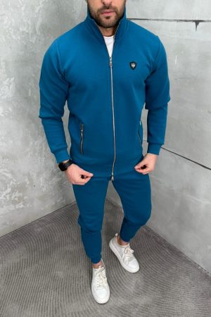 Alternative view of Komplet Trenerka sa zipom TZ1000 plava