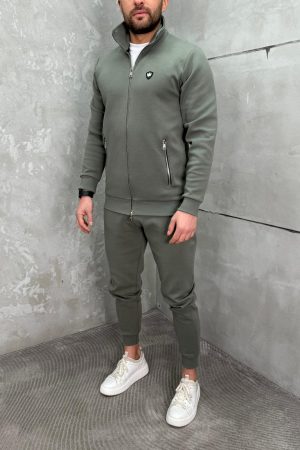 Alternative view of Komplet Trenerka sa zipom TZ1000 MASLINASTA